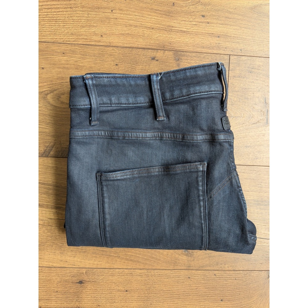 G-Star Raw 5620 3D Slim Elwood Moto Jeans Dark Coated‎ Stretch Men 34x36 (34x33)
